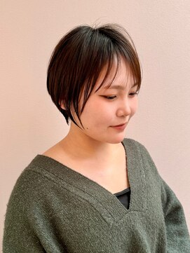 ウォーターリリー 川西店(Water Lily) ひし形ショートボブ/ショートヘア/30代/40代/50代/川西