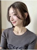 前髪なし×くびれボブ｜顔まわりレイヤー小顔ボブ【銀座】