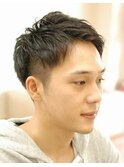 ツーブロックショート