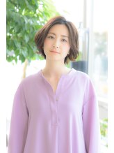 ピエタス ヘアーアンドスパ(PIETAS Hair&Spa) 大人可愛い前髪なしワンカールボブ