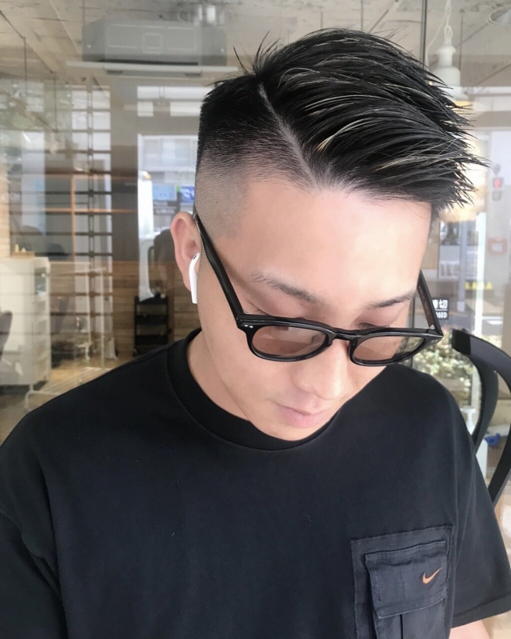 NEO角刈り ハイライトを添えて：L103107707｜ミモザワークス(Mimosa