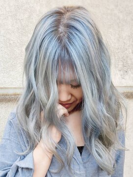 パープル(purple) プラチナホワイトシルバー