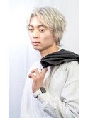 センターパートメンズウルフ