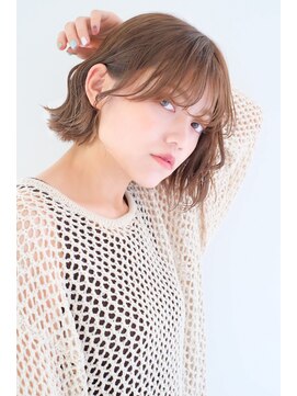 ガリカ 博多(Gallica) 『ふんわりウェーブ×BOB』くせ毛風パーマ