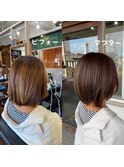 #ベージュカラー #ボブ #ツヤツヤ