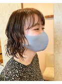 ボブ　ラフパーマ