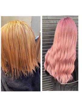 ティエル(Tiele) クリアピンクxシールエクステ