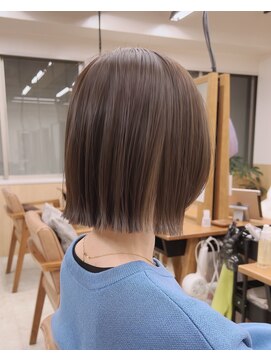 サンドエス 銀座(sand S) 透明感ベージュボブ大人可愛い20代30代40代似合わせカット