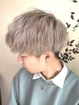 フラワー ナガハマ(Flower Nagahama) ホワイトベージュ×マッシュ