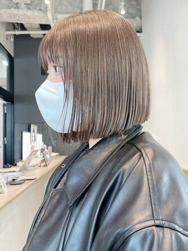 アルバム 銀座(ALBUM GINZA) フォギーベージュ_グレーベージュレイヤーロング_ba459442