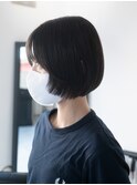 前上がりレイヤーミニボブ
