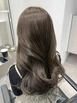 ハオ(hao) 【hao渋谷】akane オリーブベージュレイヤーカット10代20代30代