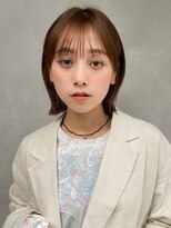 ガーデンヨコハマ(GARDEN YOKOHAMA) ボブレイヤー　外ハネ　ココアブラウン　モーブブラウン　小顔