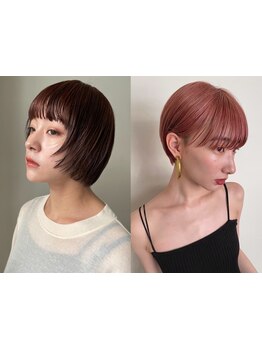 【小顔効果あり】丸顔・面長…それぞれの顔の形に合わせてカット。どこから見ても美しいシルエットに。