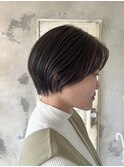 【熊本/上通り】暗めグレージュでつくる上品ショート