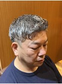 銀座　理容室　ナチュラルパーマ