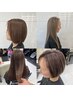 白髪ぼかしメンテナンスカラー「透明感のあるヘアに」脱白髪染め