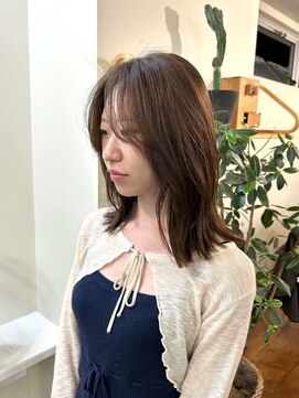 エクテ(ecouter) ノンジアミンくびれヘア透明感グレージュ