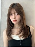 レイヤーカット/顔周り・フェイス/20代/30代/ウルフ/シャギー