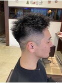 MEN’S HAIR/サーフカール/刈り上げセンターパート/三鷹