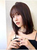 まとまるレイヤーボブ/シースルーバング/小顔/前髪カット/銀座