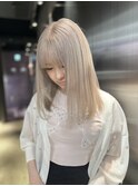 クラゲヘアー/小顔に見せるヘア/ココアベージュ/栄