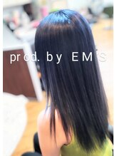 ヘアーアンドエステ エムス(EM'S)&nbsp;ストレートセミロング。似合わせカット