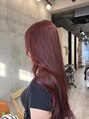 ソルトウォーター(SALT WATER) ブリーチ無し、Wカラーでダメージレス。白髪も馴染んで可愛い!