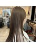 【透明感がでる】艶カラー+補修TR+頭皮水光ジェット50ショット 15000円