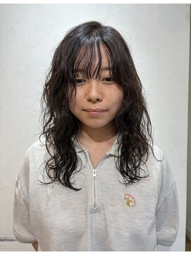 ル ジャルダン 戸塚店(le jardin) 今っぽい柔らかウェーブと顔まわりレイヤーロングスタイル