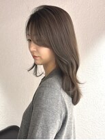 メゾンマイル 恵比寿(maison mile)&nbsp;大人綺麗なハイライトカラー/顔まわりカット/白髪ぼかし/恵比寿