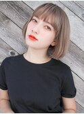 ハイトーンベージュボブ★