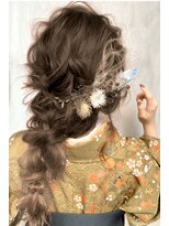 ヘアメイクサロン シャルメ(Hair Make Salon CHARMER) ドライフラワーとの相性抜群！ルーズなあみおろし♪