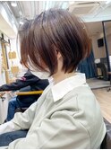 愛され大人ショートボブ・前髪長め・アッシュブラウン【BISA】