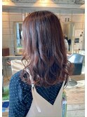 【hhair四条大宮】ゆるふわパーマのセミロング