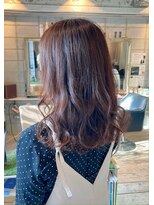 エイチヘア(h hair)&nbsp;【hhair四条大宮】ゆるふわパーマのセミロング