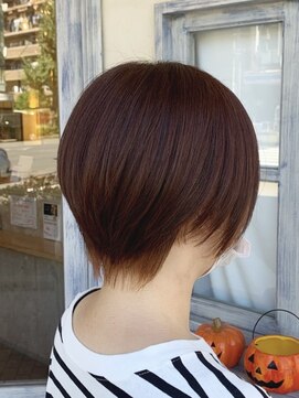 エイミーバイアフロート(amie by afloat) 【結城】秋色インナーカラー☆アプリコットシナモンベージュ