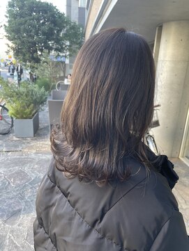 シェル 吉祥寺(shell) 大人かわいいアッシュグレージュ_セミディスタイル