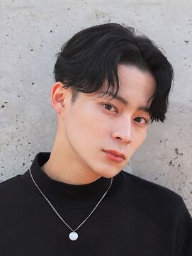 メンズフィール 南森町(MENS FEEL) スペインカール/スパイキーショート/ブルーブラック/南森町