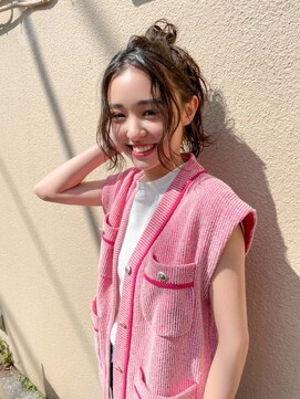 レニーバイエース(LANY by ACE) 【LANY横浜】お団子アレンジ×チョコレートブラウン