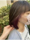 インナーカラー/ピンクパープル