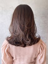 アルバム 渋谷パルコ(ALBUM) ワンカールレイヤーミディ_チェリーブラウンフェミニン_ba384042
