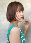 イメチェンフェミニン/薄めバング/#グレーベージュ
