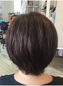 20代30代40代◆上品大人ショート/丸みシルエット/小顔カット