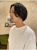 メンズヘア・センターパート・メンズパーマ・ヘッドスパ銀座
