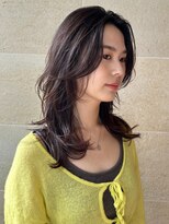 ミディアムレイヤー/顔まわりレイヤー/くびれヘア/銀座有楽町庭