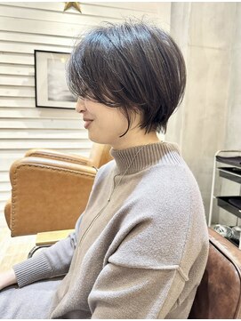 アデプト 綾瀬店(adept) 大人ナチュラルショートボブ/前髪/大人可愛い/丸みショート