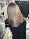 9041艶髪グレーベージュミルクティーアッシュハイトーンカラー