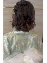 エルバイラビス 大宮(elu by lovis)&nbsp;《Hina》浴衣ヘアアレンジ/ハーフアップ/浴衣着付け