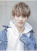 【小久保style】ベリーショートニュアンスパーマグレーベージュ
